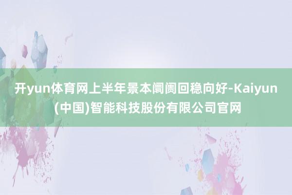 开yun体育网上半年景本阛阓回稳向好-Kaiyun (中国)智能科技股份有限公司官网