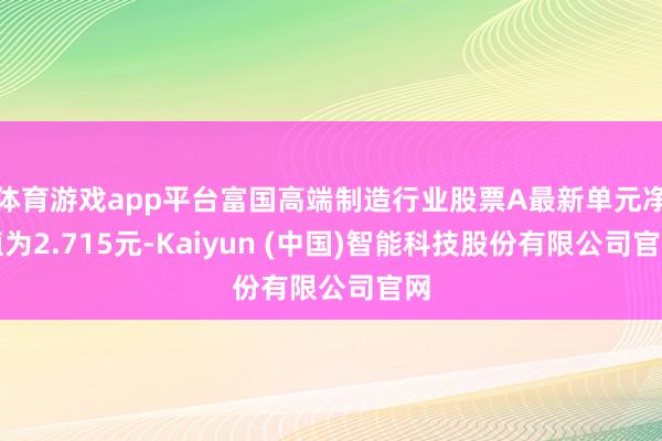 体育游戏app平台富国高端制造行业股票A最新单元净值为2.715元-Kaiyun (中国)智能科技股份有限公司官网